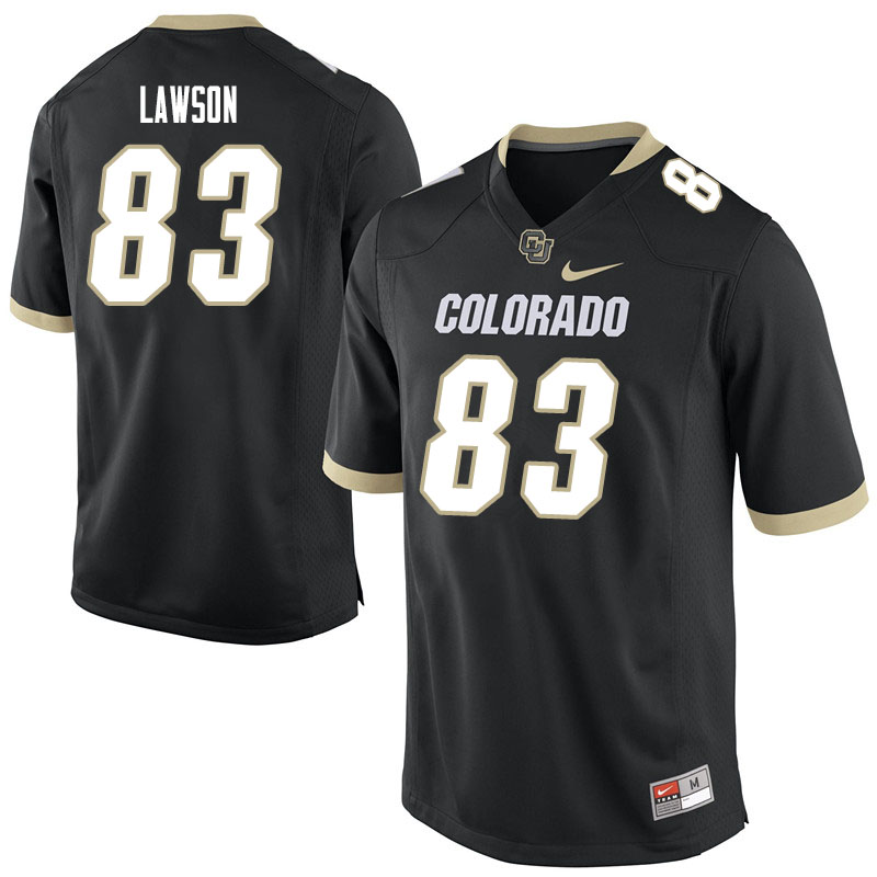 Men #83 Erik Lawson Colorado Buffaloes College Football Jerseys Sale-Black